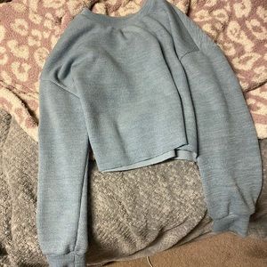 Super cute Shein baby blue cropped crew neck size small